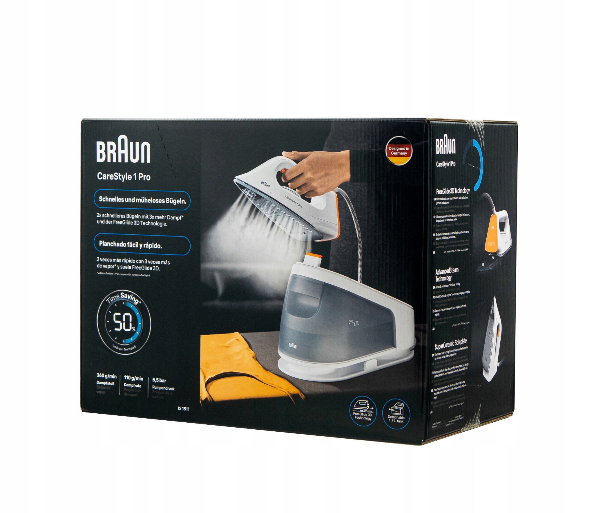Stacja parowa Braun IS1511WH 2200 W