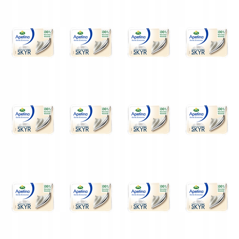 Apetina krémový sýr s jogurtem islandského typu Skyr 125 g X12
