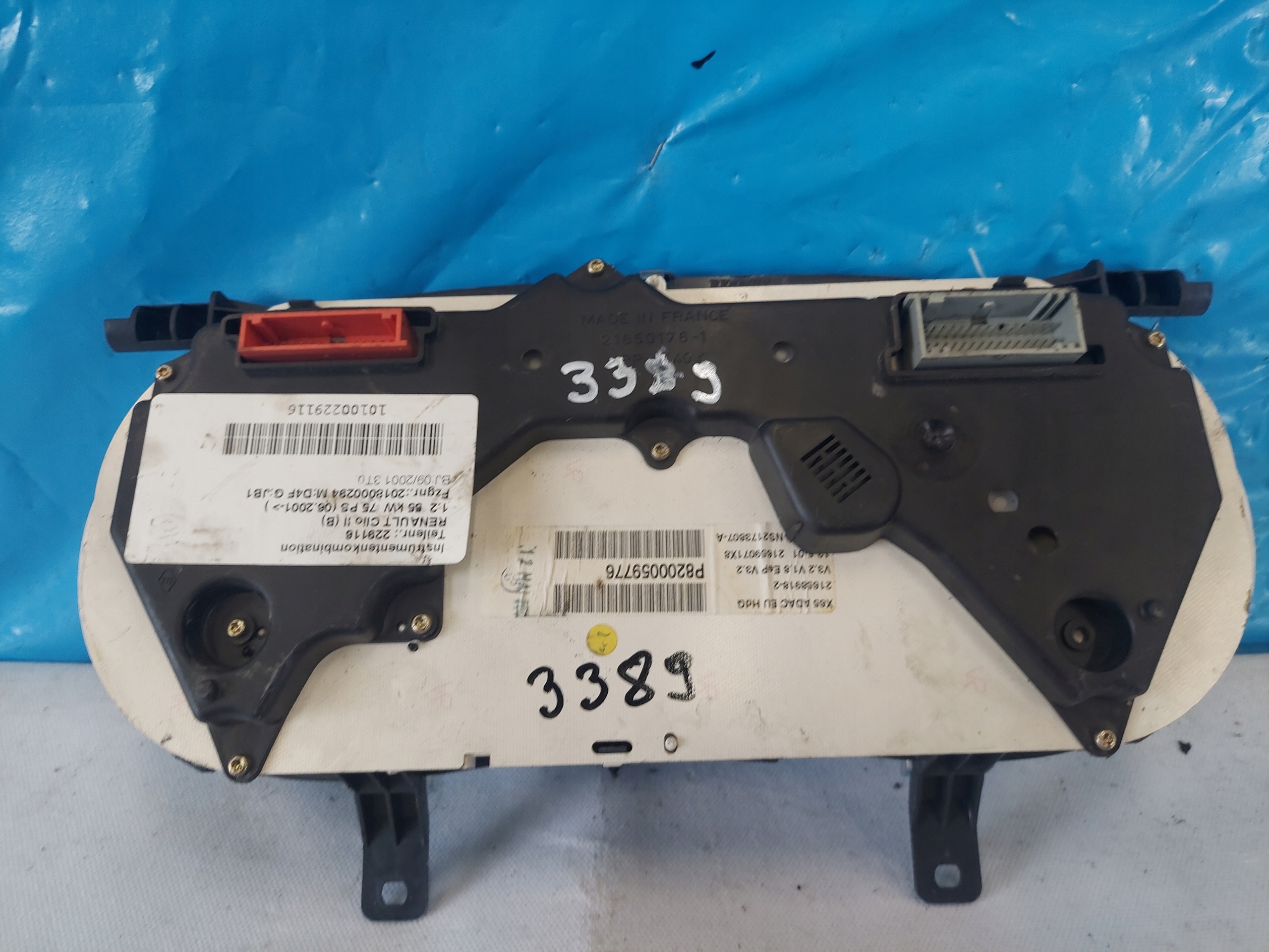 dials clock CLIO II 1.2 B P8200059776
