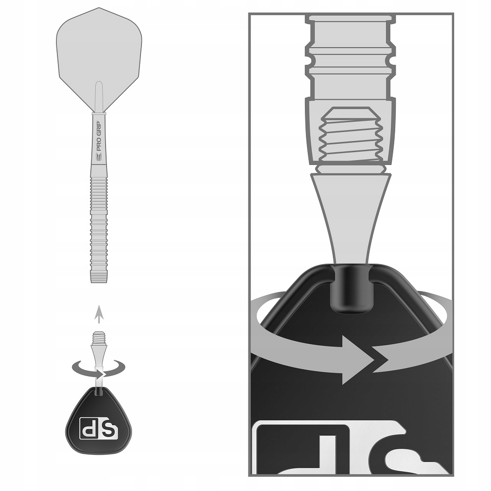 GROTY DOKRĘCANE 2BA TARGET SP CZARNE NANO 30MM 61 Marka Target