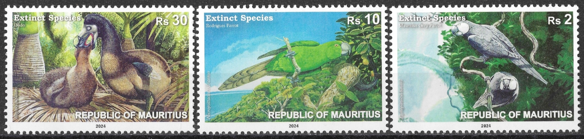 Mauritius - fauna** (2024) SW 1270-1272