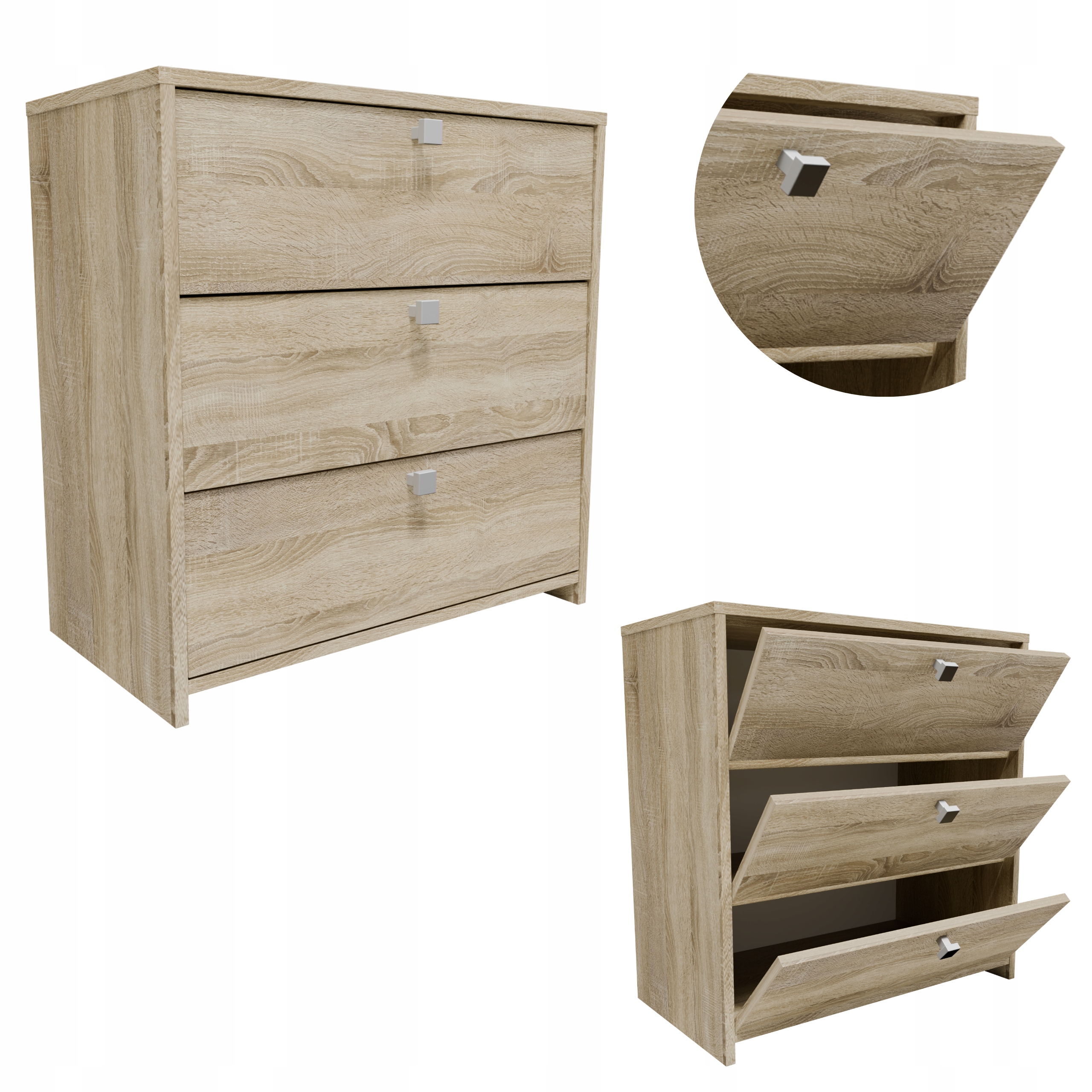 Botník MIN3SON sonoma 60 cm šatní skříň předsíň regál na obuv