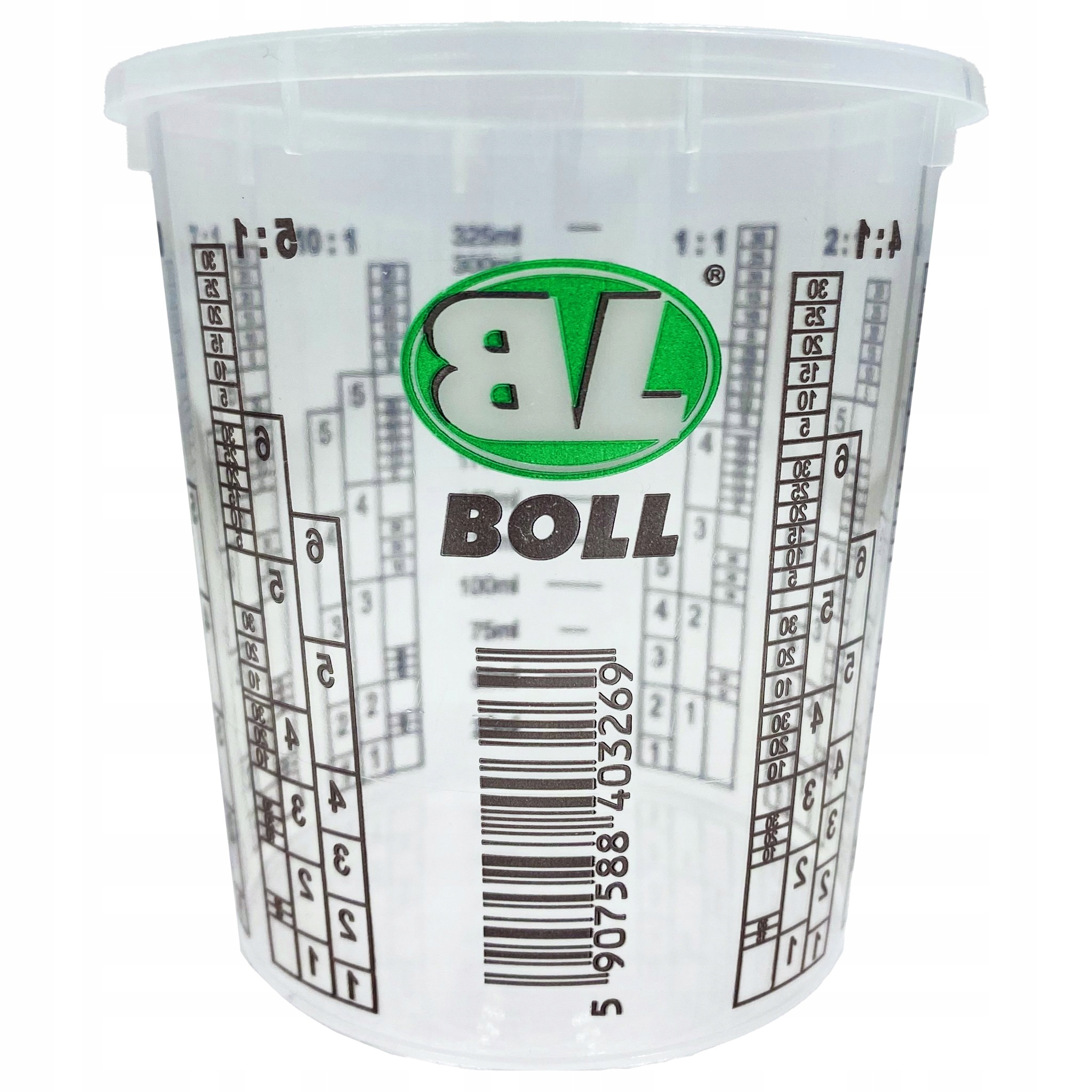 Pojemnik z podziałką do mieszania żywicy lakieru farb Boll 400ml kubek