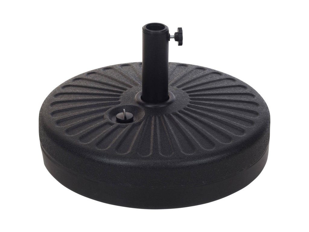 Stojan na slunečník, Ø 51 cm, 22 l, černý