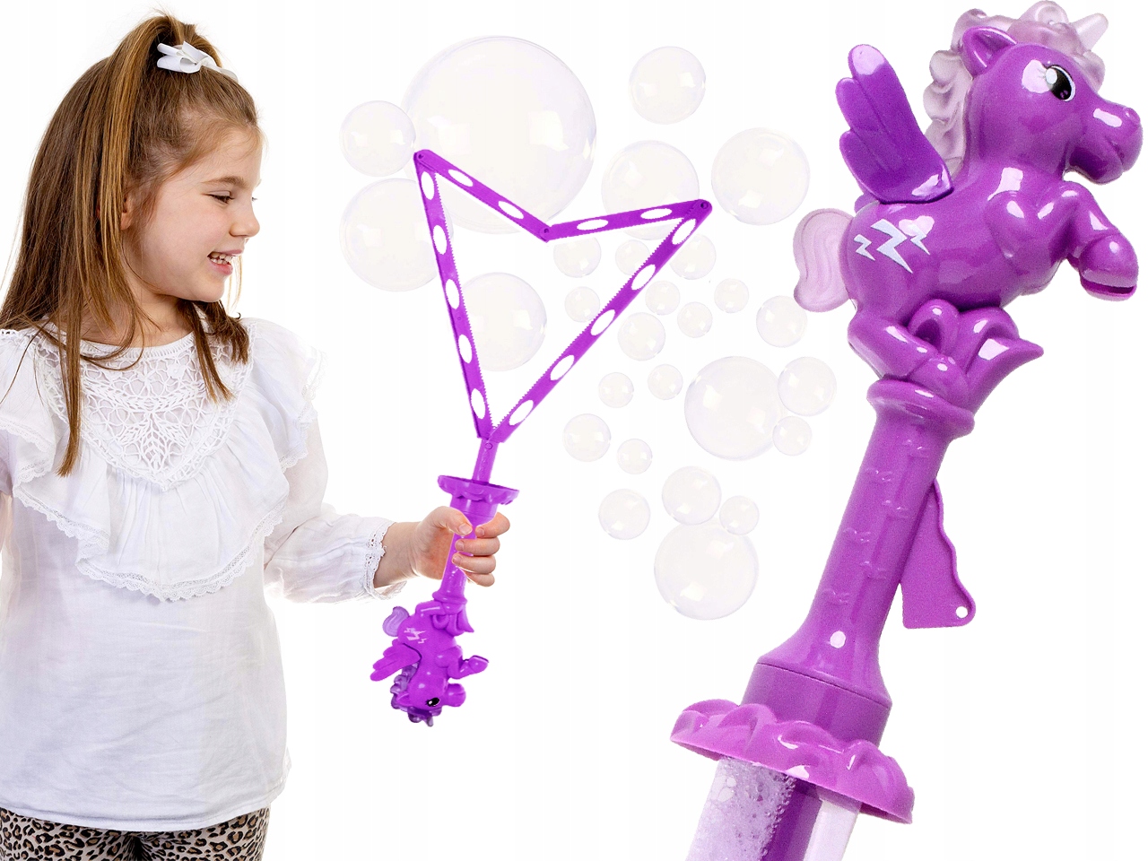 MIECZ do ROBIENIA Ogromnych BANIEK MYDLANYCH PAŁKA Bańki Mydlane JEDNOROŻEC