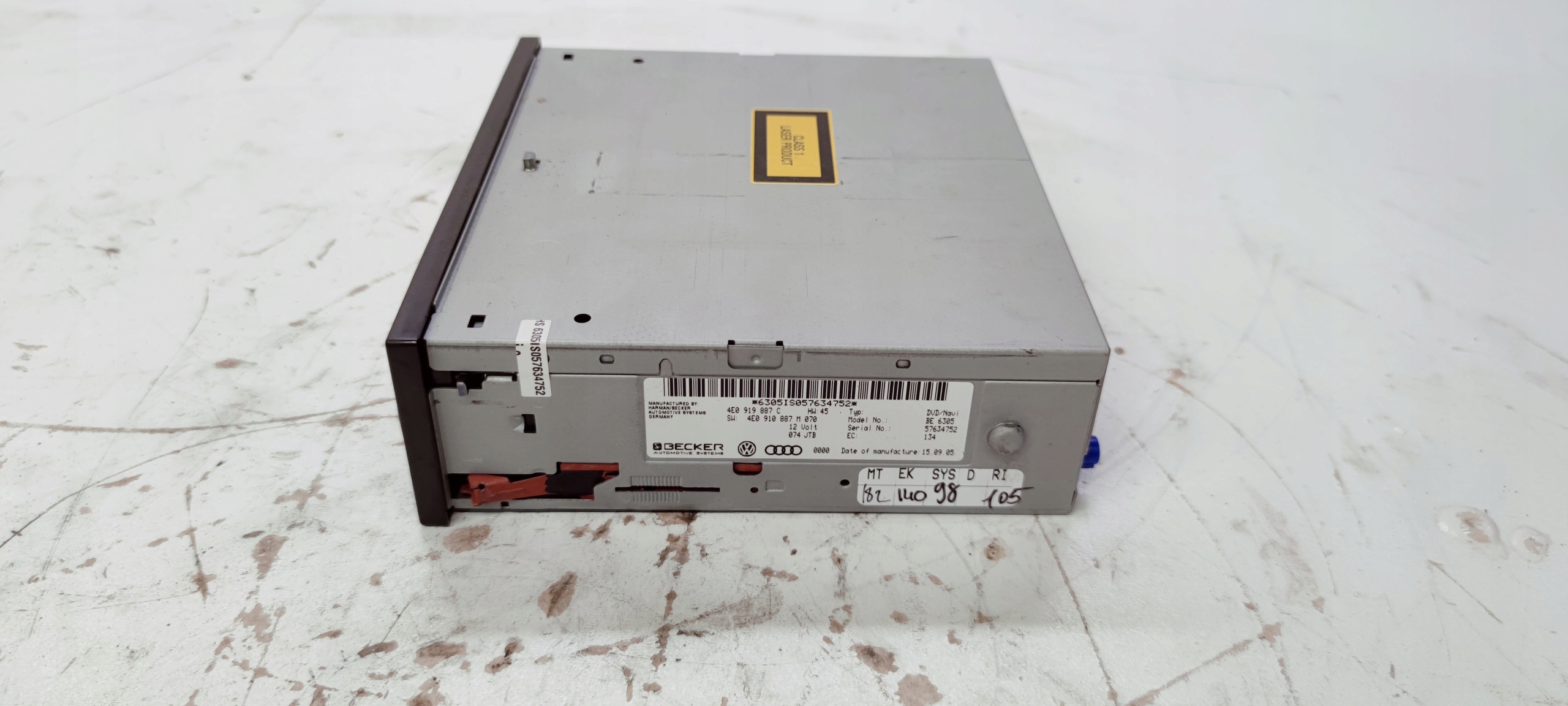 player DVD AUDI A3 A4 A5 Q5 A6 A8 4E0919887C 4E0910887M