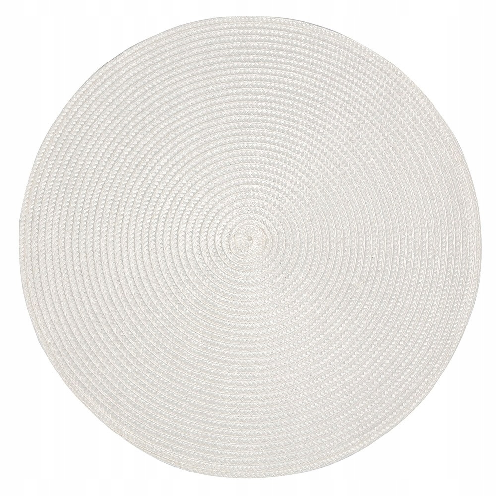 

Mata Słomkowa, Podkładka Pod Talerz 38CM Biała
