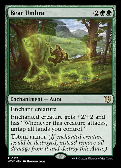MtG: Bear Umbra (woc)
