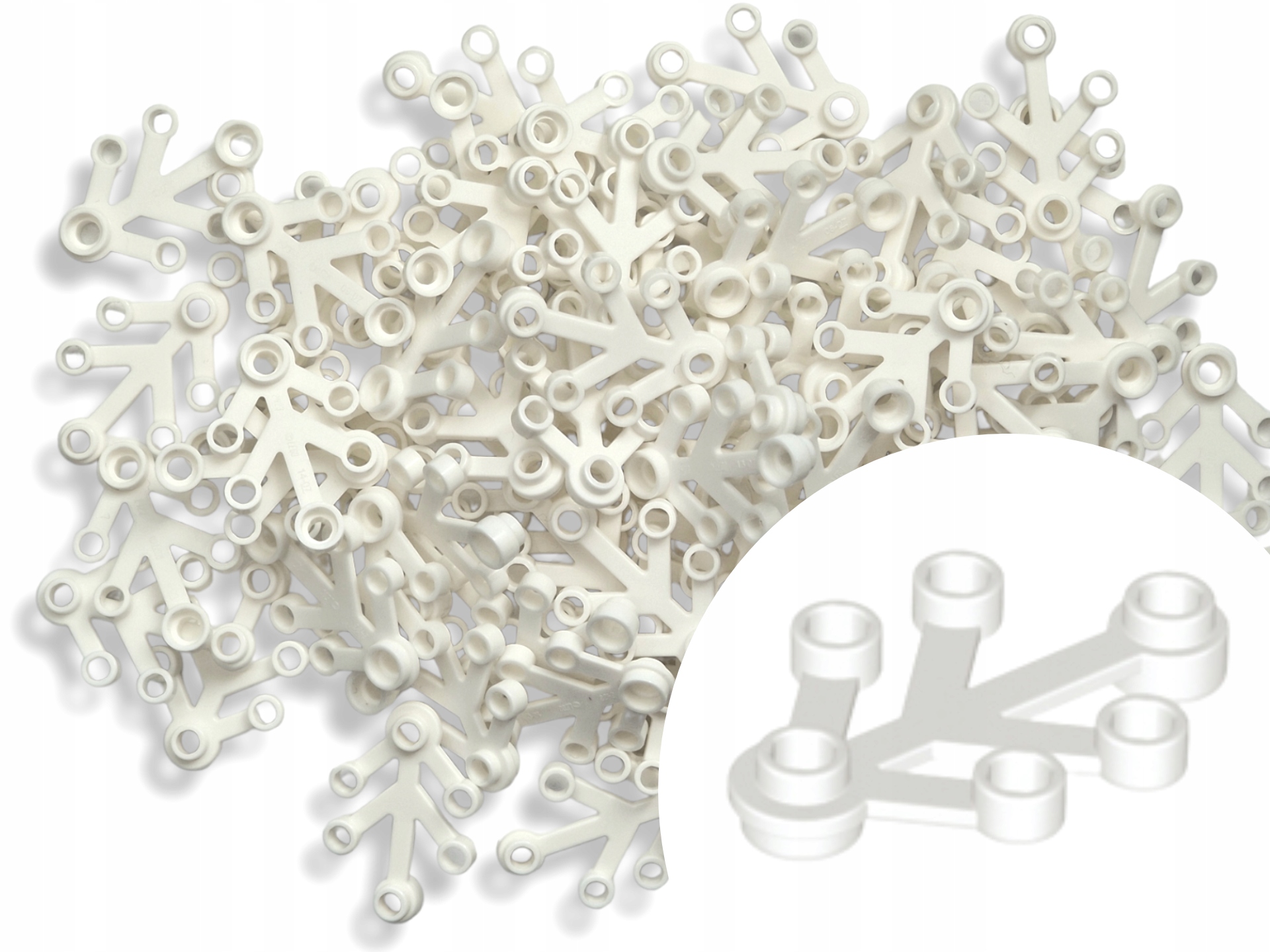 

Lego 2423 Roślina Liść Kwiat Biały White 10szt