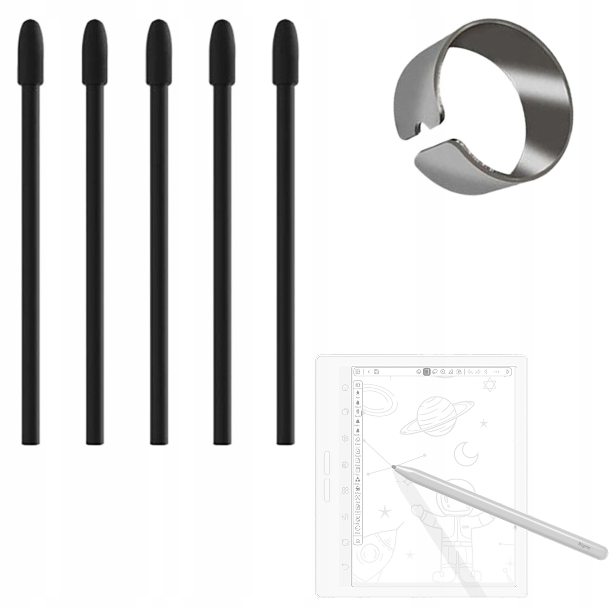 Bigme 5x Koncovka pro pero čtečky e-knih řady B751 B751C S Pro klip
