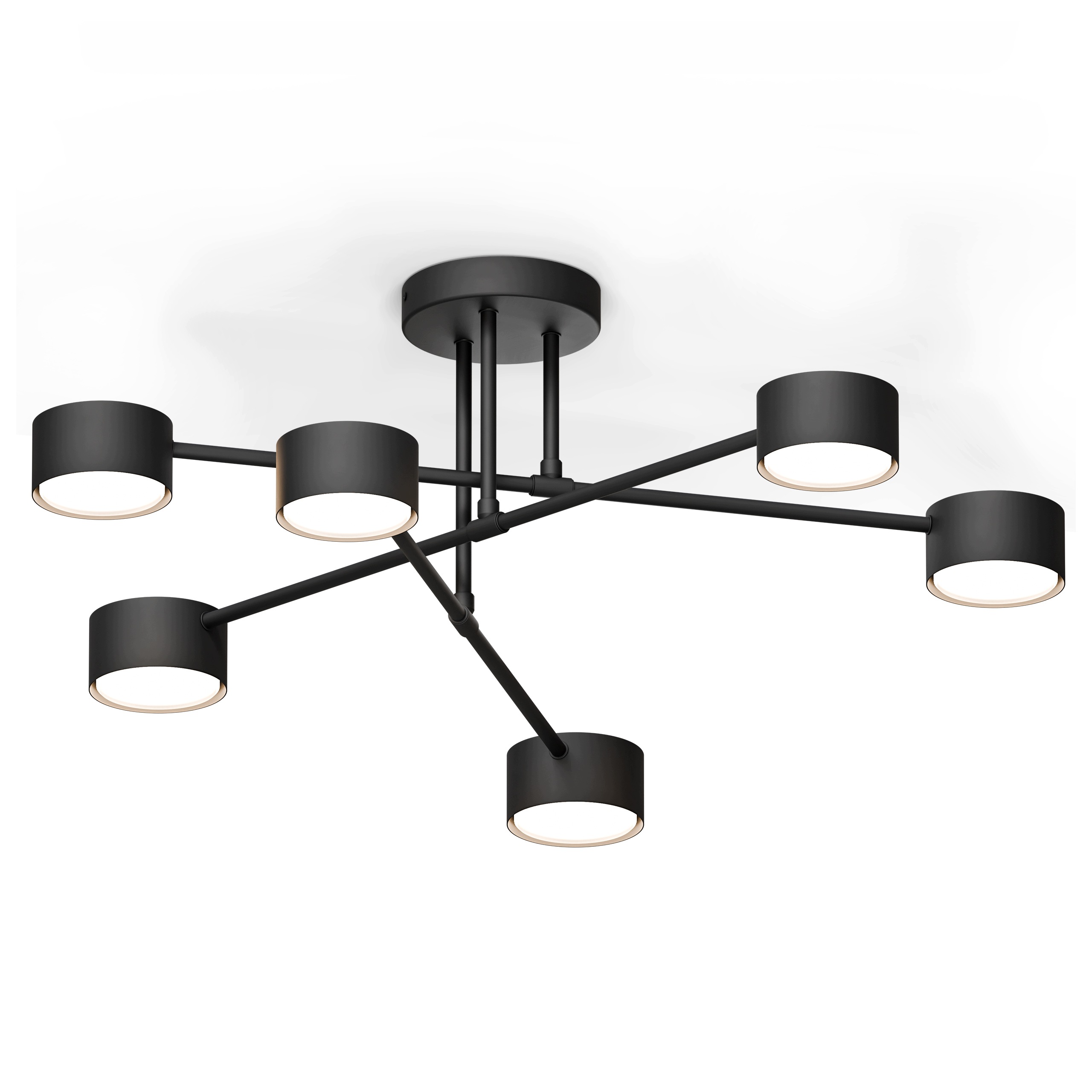stropní svítidlo Led Moderní Stropní Svítidlo Halogenový lustr Spot Černá GX53