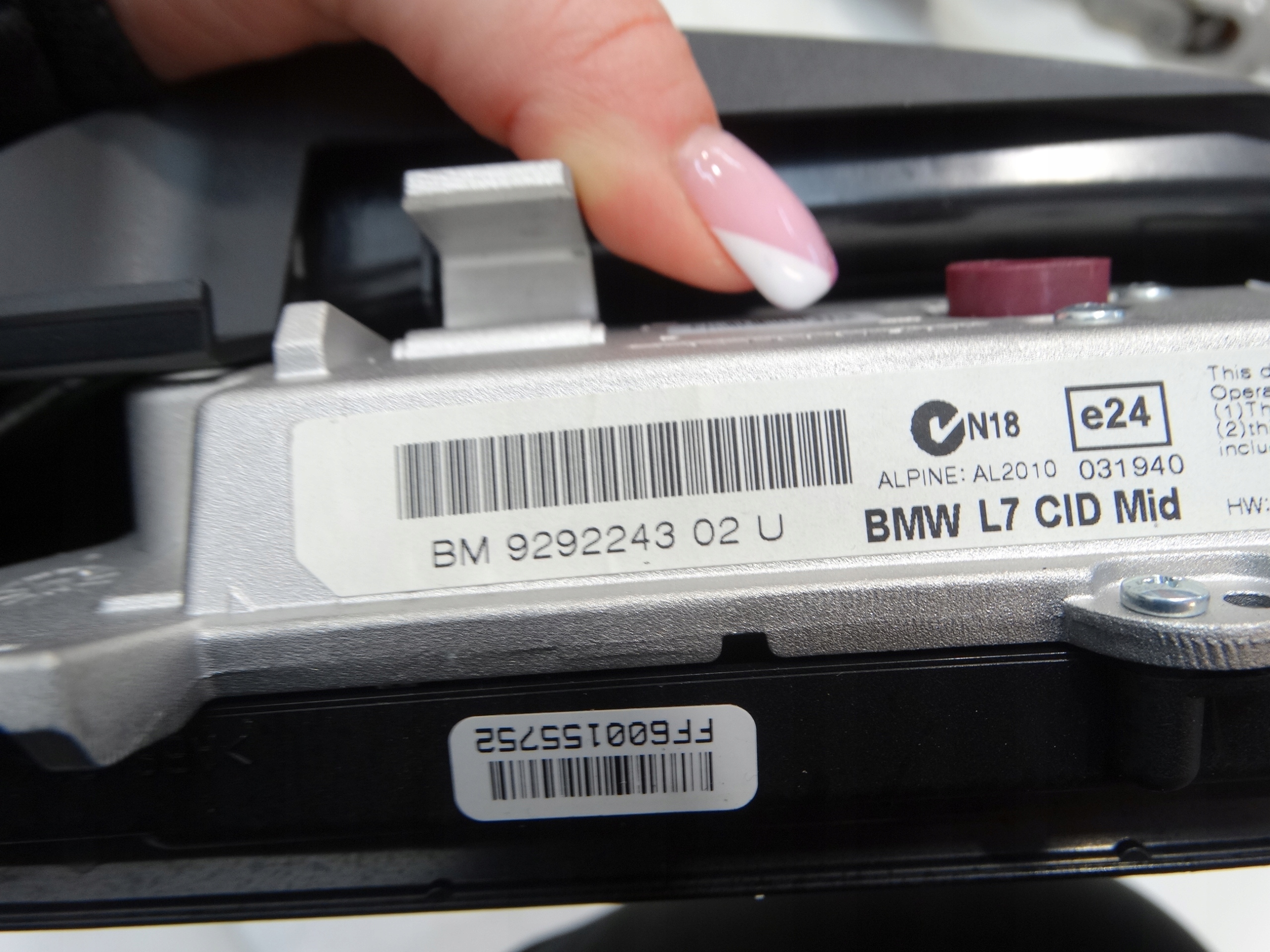 display navigation devices BMW F20 2.0D 9292243 2013R.