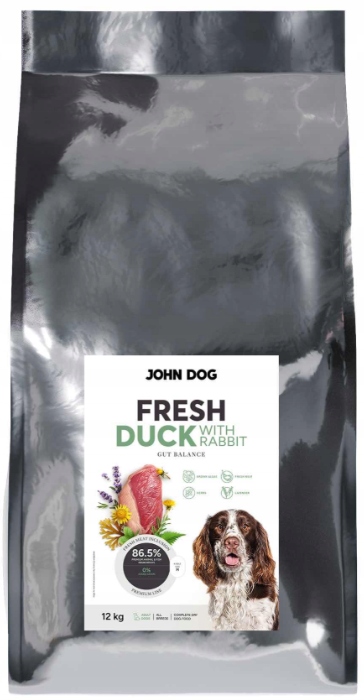 Adult Fresh sucha karma dla psa Kaczka Z Królikiem John Dog 12 kg