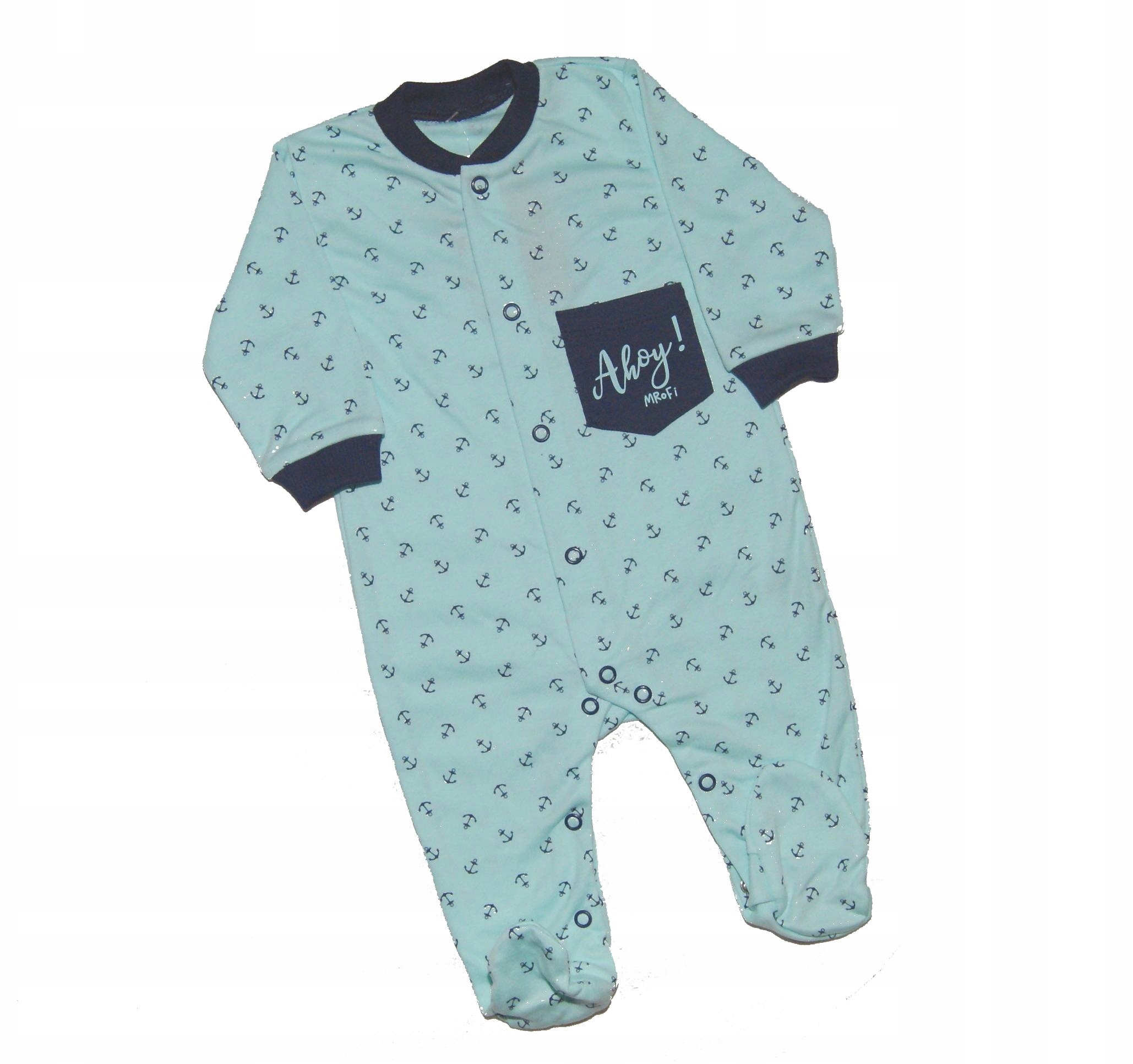 

Pajacyk niemowlęcy Mięta Kotwica 80