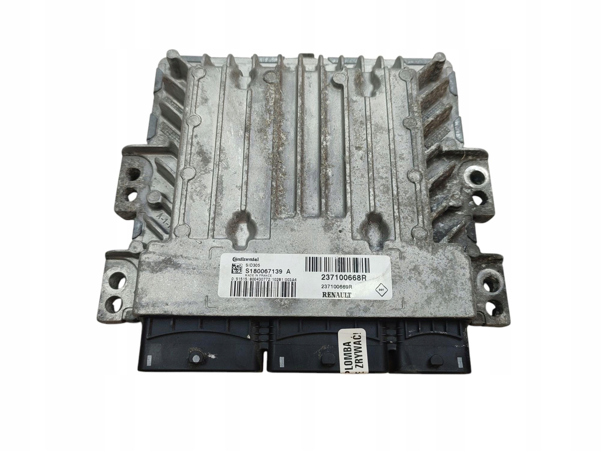 computer control unit of the engine RENAULT SCENIC III MEGANE III 1.5 DCI 237100668R