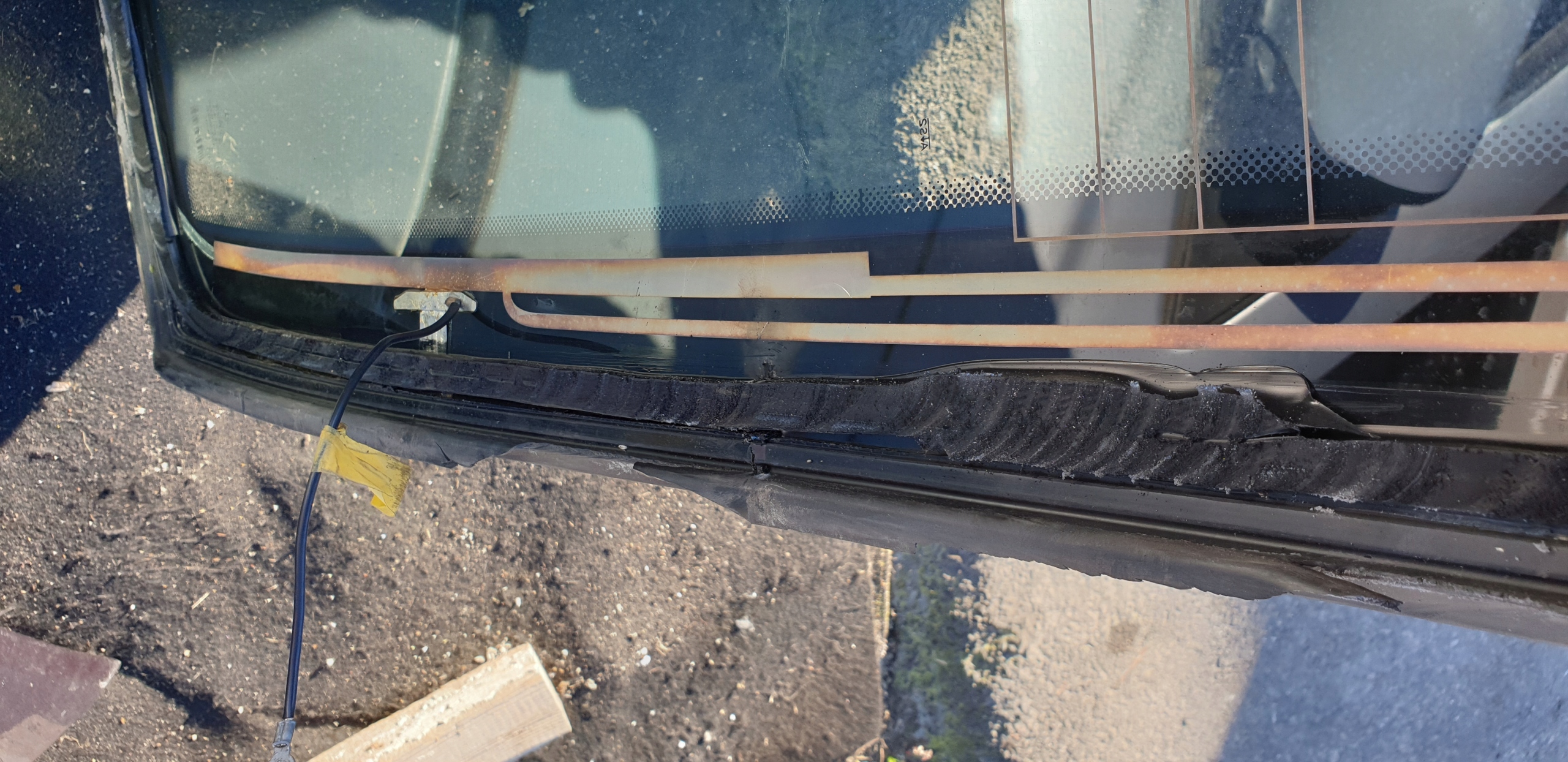 window rear rear part MERCEDES S W221 original AS2 SUNGATE DOT18 M417A
