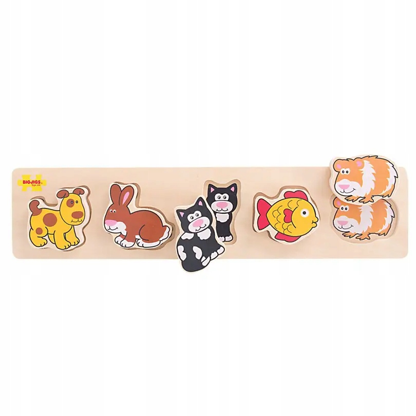 

Puzzle z uchwytami zwierzątka domowe BigJigs