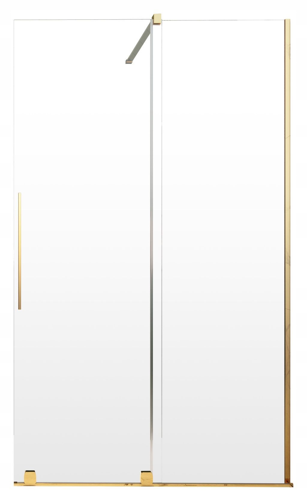 Radaway Furo kabina Walk-In 160 cm zlatá, pravá, posuvná, výška 200 cm