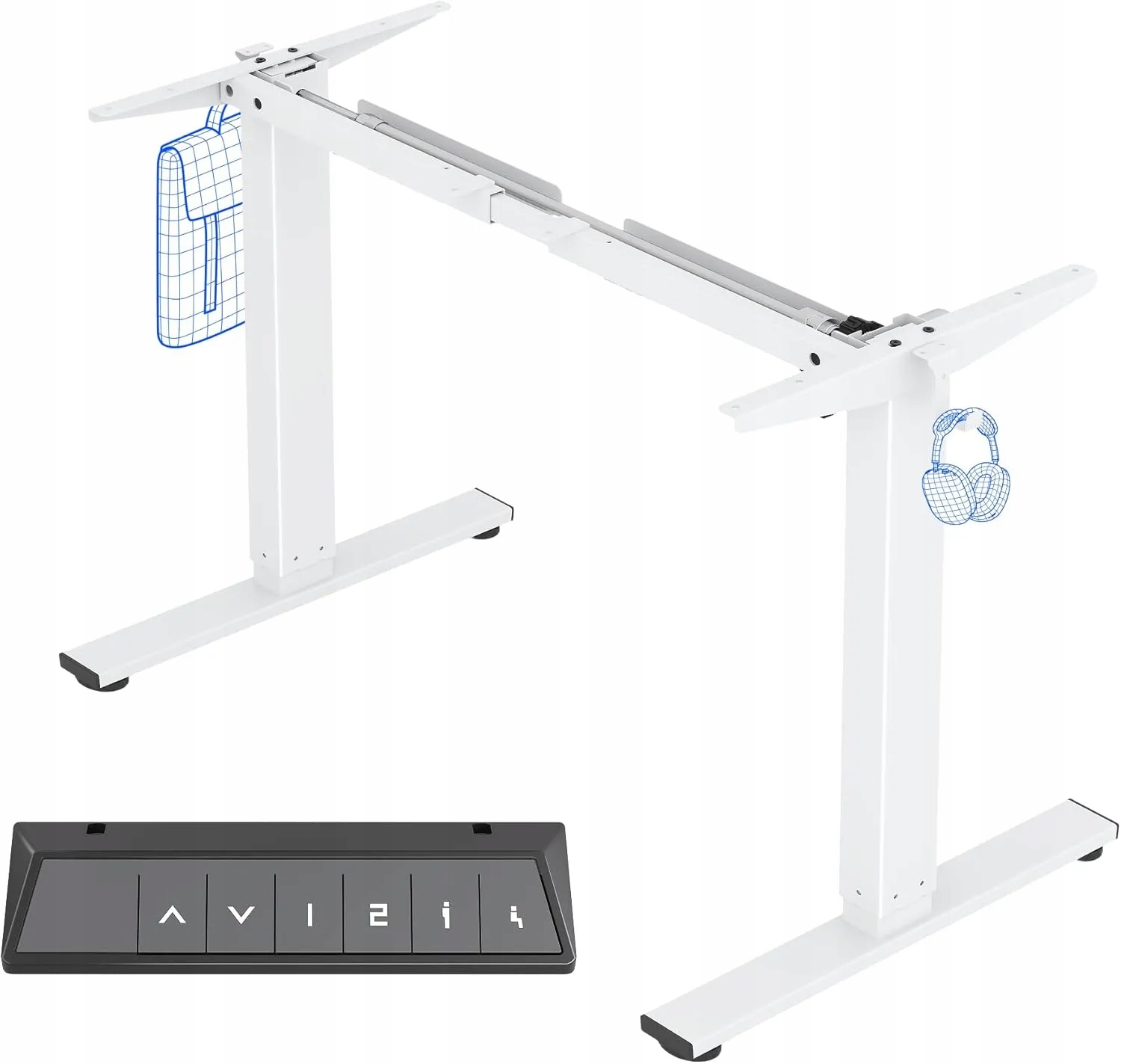 ELEKTRYCZNA RAMA BIURKA REGULOWANA FLEXISPOT EC1 BIAŁA MOTOR 71 122 CM