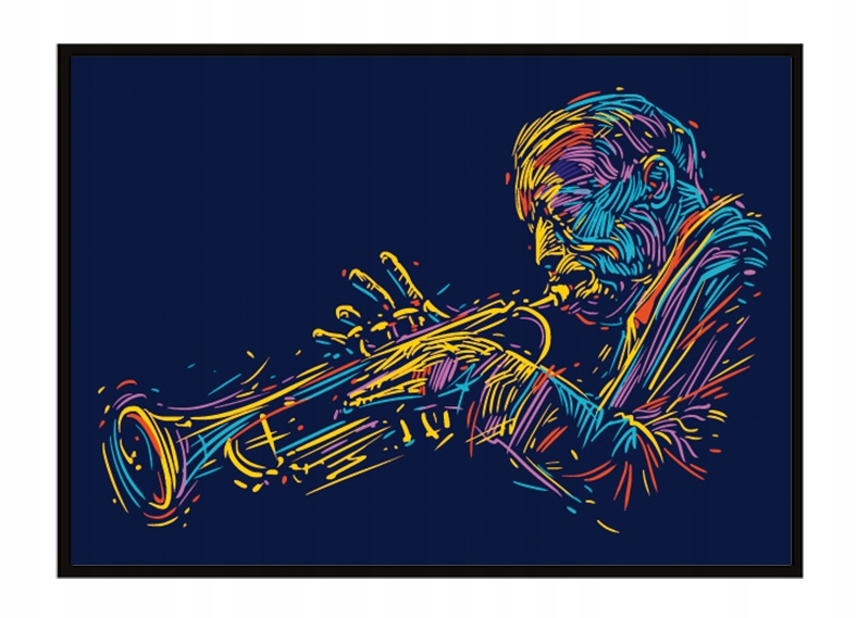 

Obraz Plakat W Ramie 53x73 cm Jazz P1691