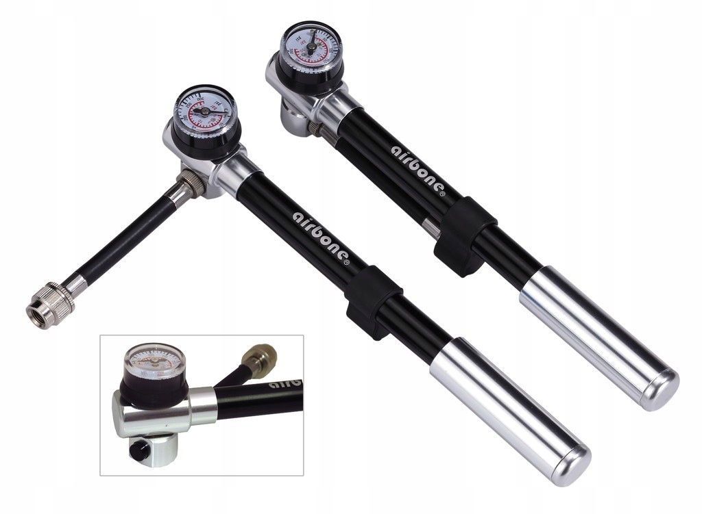 POMPKA DO AMORTYZATORÓW ROWEROWYCH AIRBONE ZT-801 KOMPAKTOWA LEKKA 300PSI