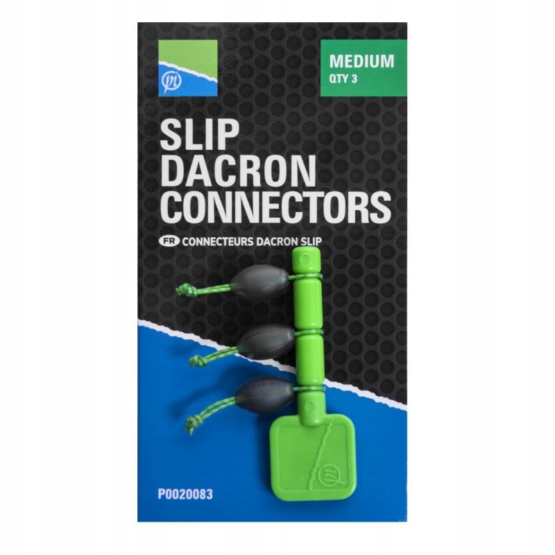 Preston Łączniki Slip Dacron Connector medium