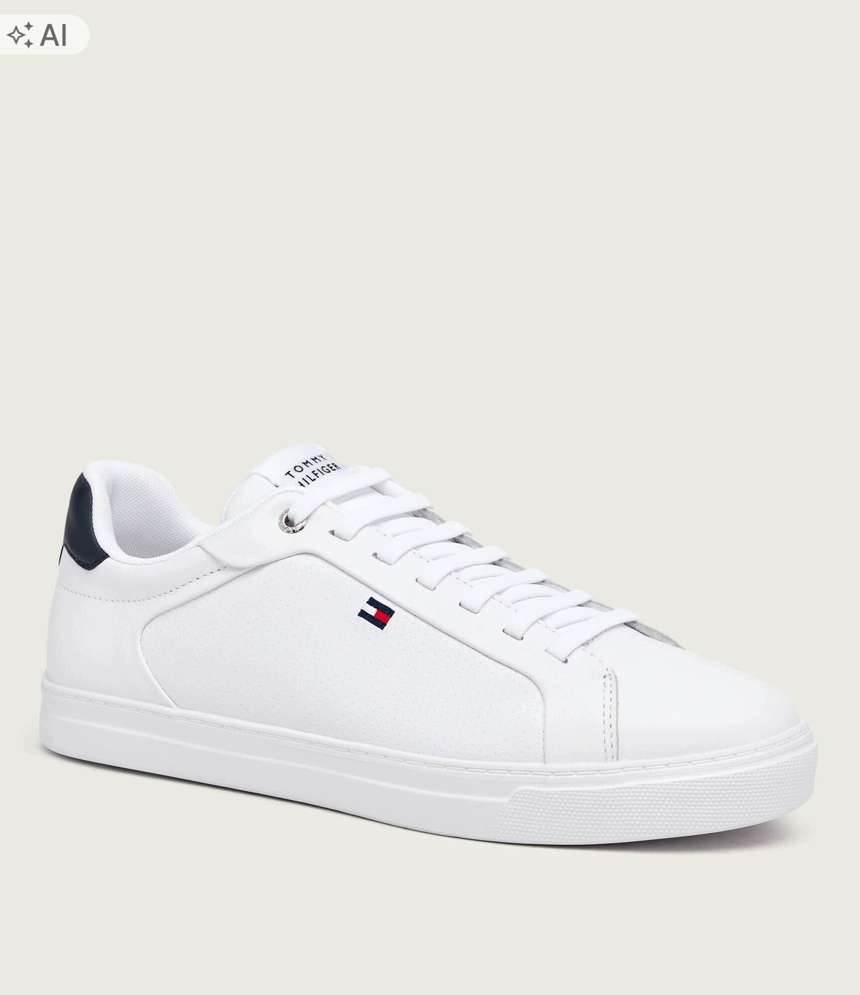 Tommy Hilfiger Bílé Sportovní Pánské Kožené Tenisky 44 6PA