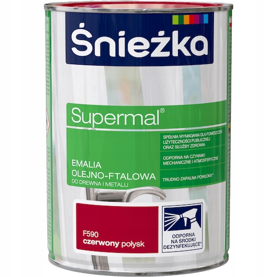

Śnieżka Supermal Farba Olejno-ftalowa Czerwony 0,8