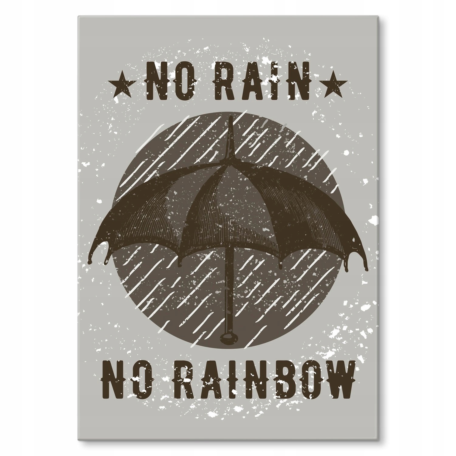 

Plakat metalowy No rain, no rainbow S
