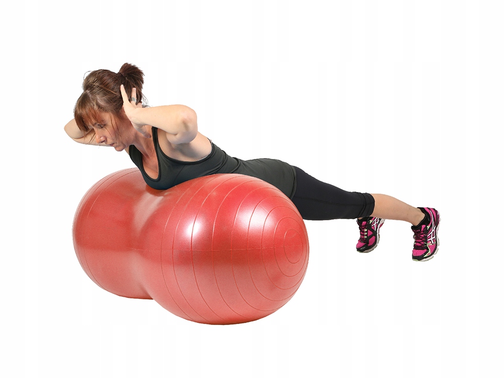 PIŁKA GIMNASTYCZNA FITNESS REHABILITACYJNA FASOLKA ORZESZEK + POMPKA 40cm Model 14285_N