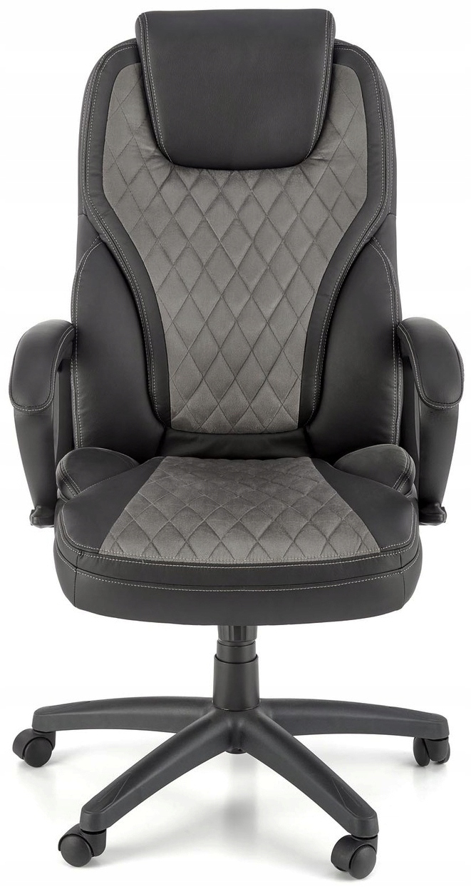 Fotel do biurka wygodny CZARNY GANDALF Halmar Głębokość siedziska 48 cm