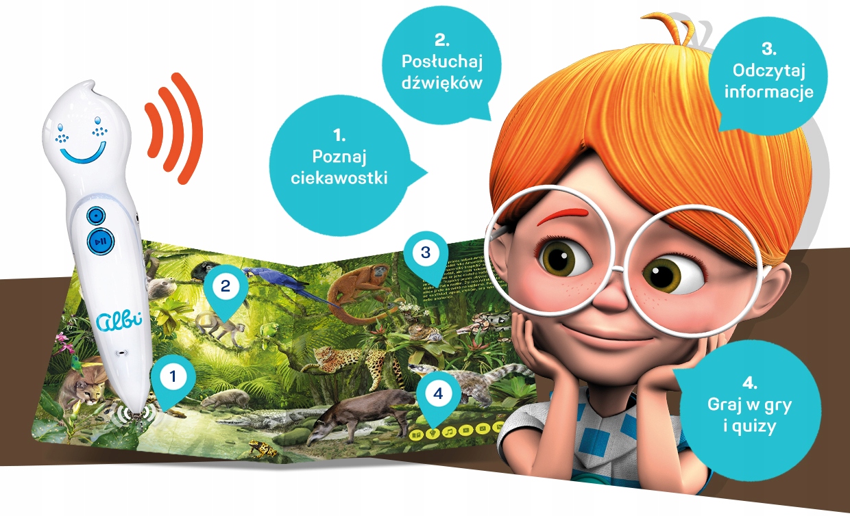 Czytaj z Albikiem Globus Albi Nowy Średnica 30 cm