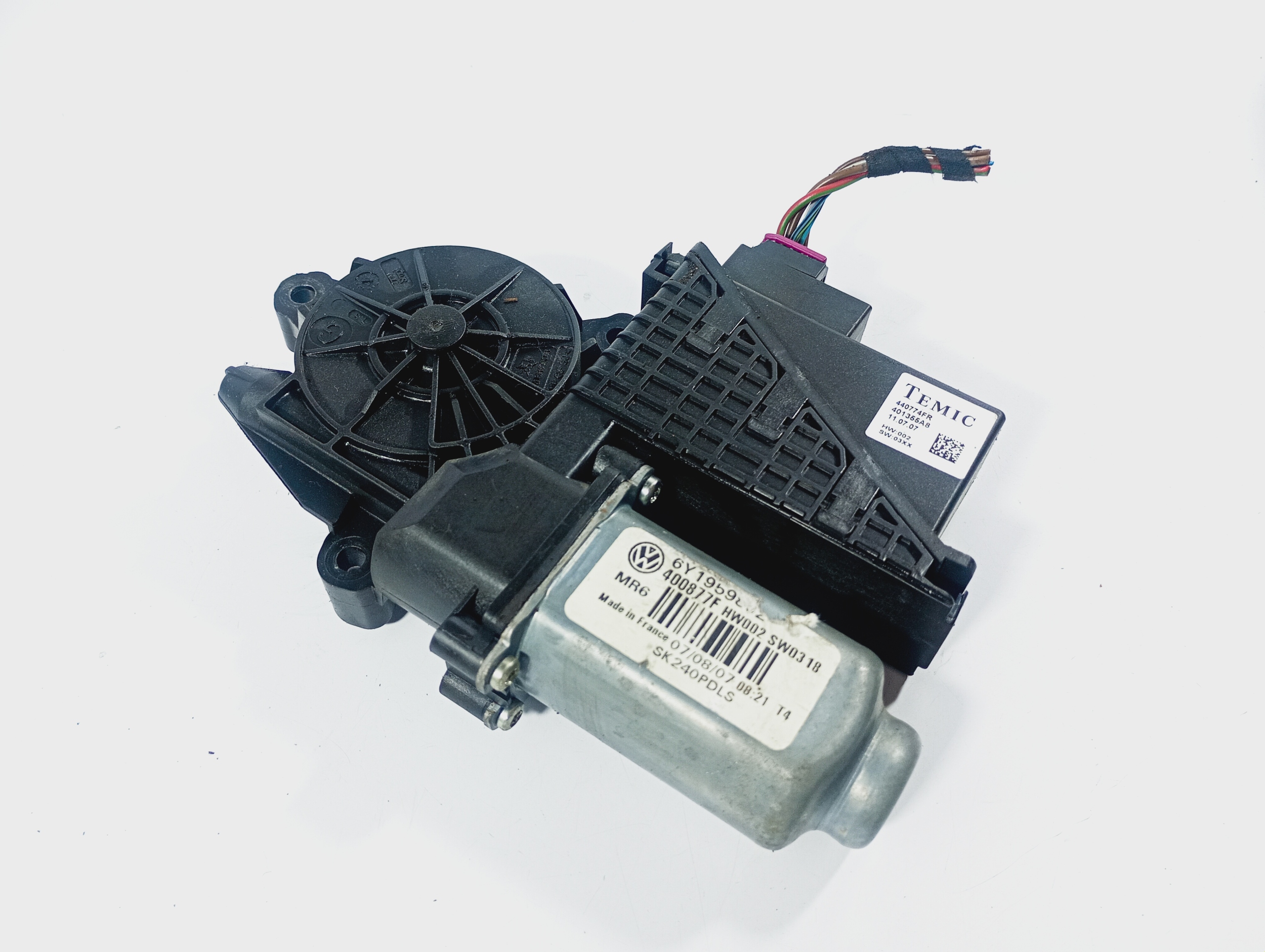 engine mini motor windows right front OE 6Y1959802 Skoda Fabia and 1 05-07