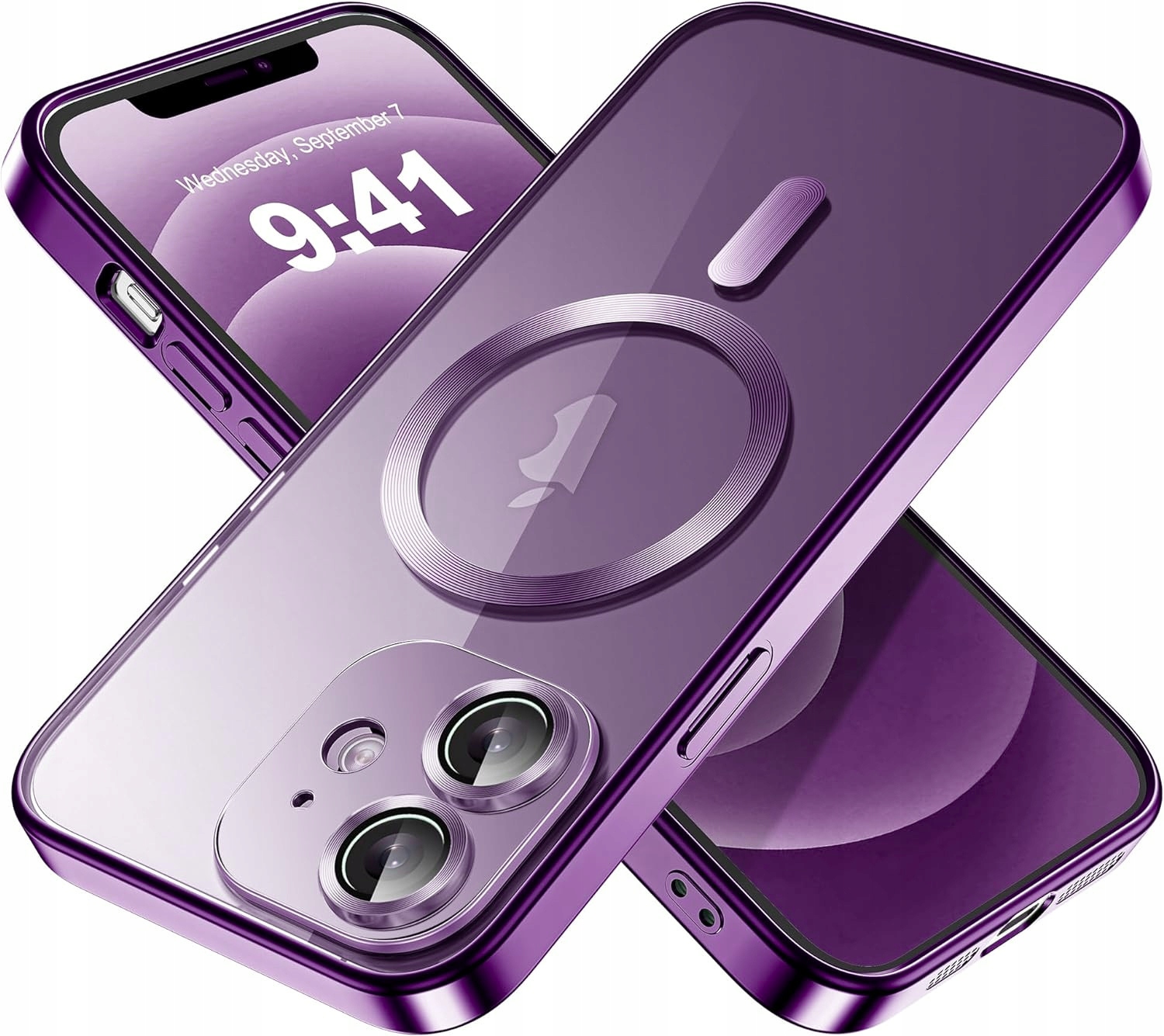 ETUI + FOLIA CERAMICZNA do IPHONE 12 case do MagSafe PRZEZROCZYSTE / KOLORY Marka Inna