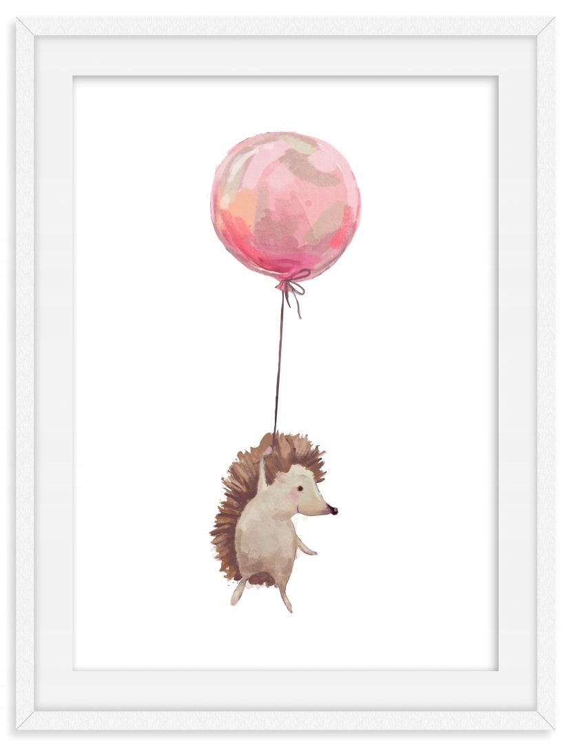 LISEK JEŻYK NAKLEJKI PLAKAT30x40 DO RAMKI A3