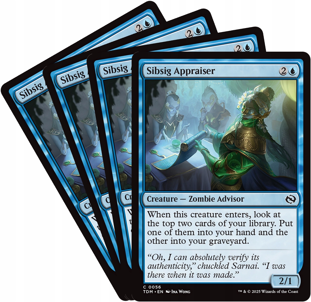 [mtg] Playset: 4x Sibsig Appraiser (tdm)