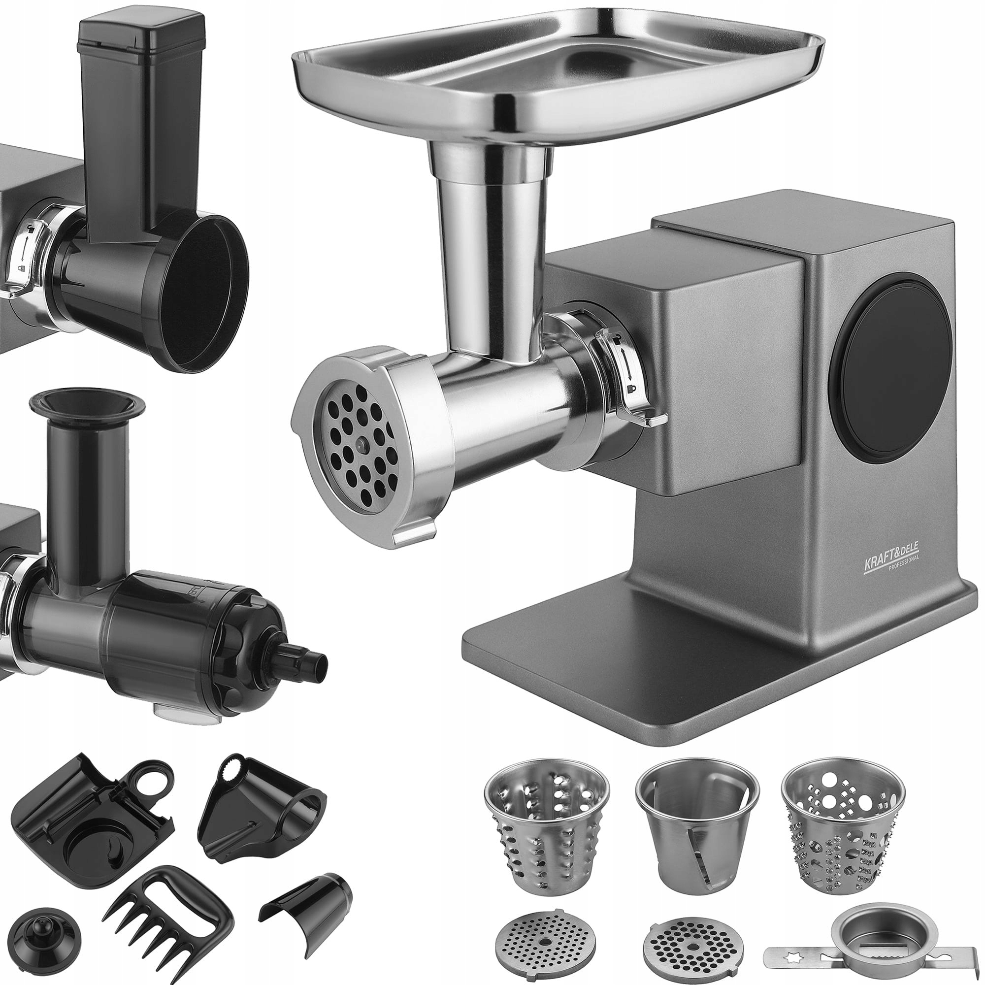 Maszynka Do Mielenia Mięsa Mocna 4KG/MIN 2500W Kraft&dele KD4148