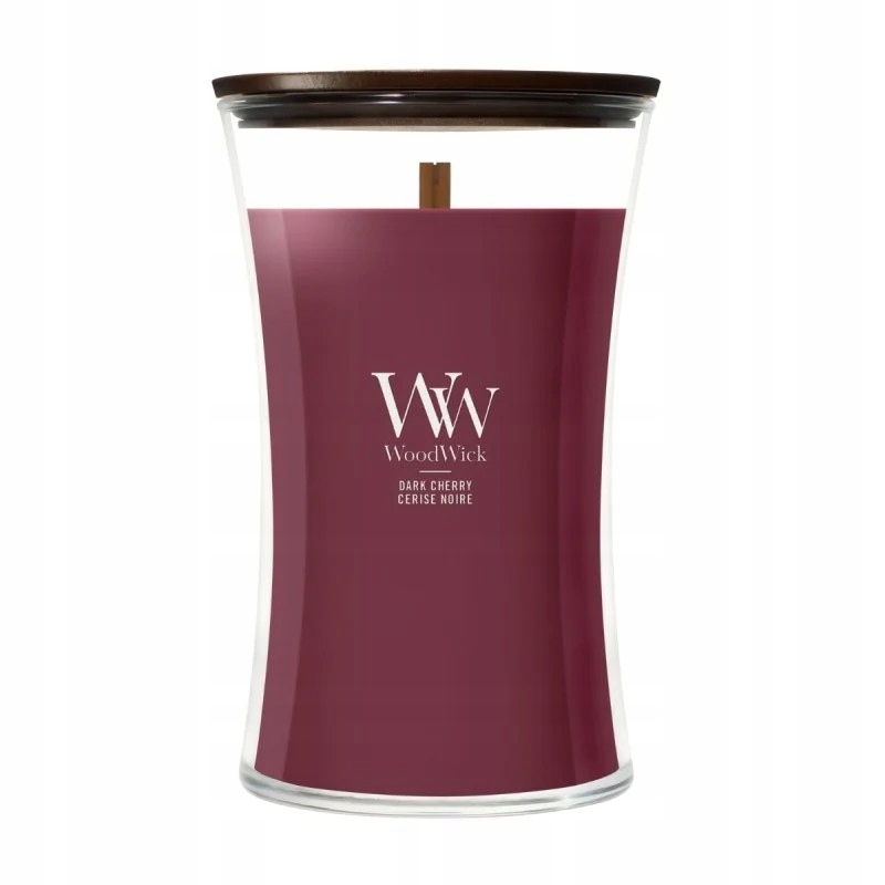 WoodWick Core velká svíčka Dark Cherry dřevěný knot