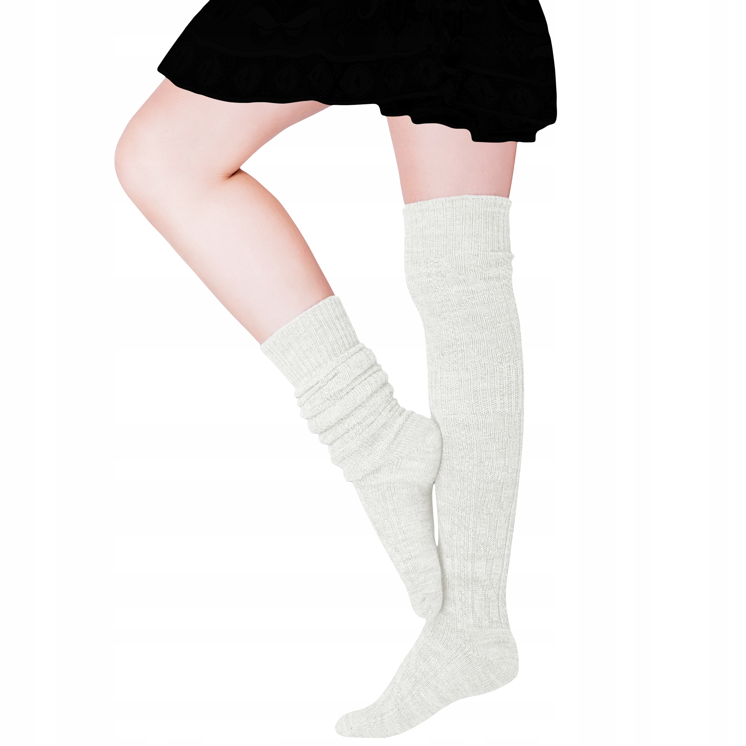 

Steven 089 Zakolanówki Damskie Wełna Ecru 35-37