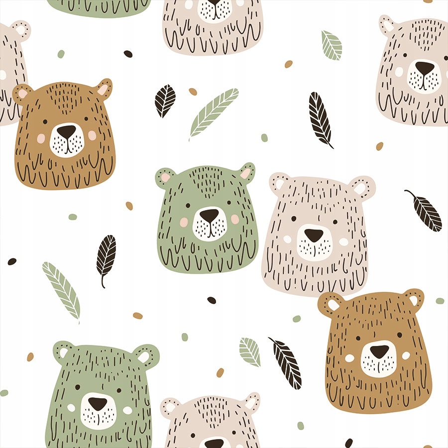 Zasłony dzieciece 'MISIE" kompl wys 160