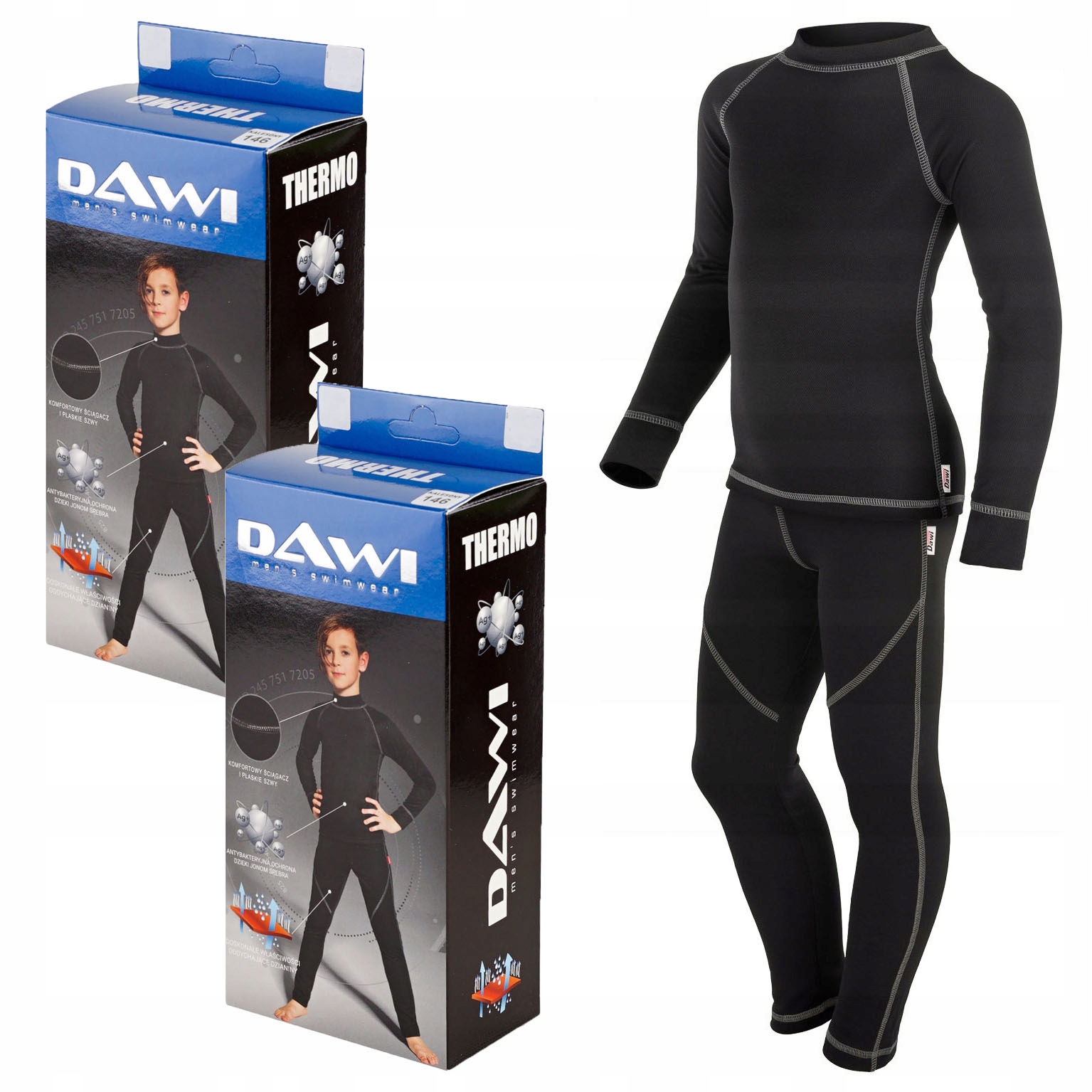 Bielizna dziecięca termoaktywna KOMPLET DAWI 122