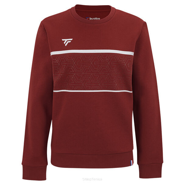 Bluza tenisowa damska Tecnifibre Team Sweat bordowa S