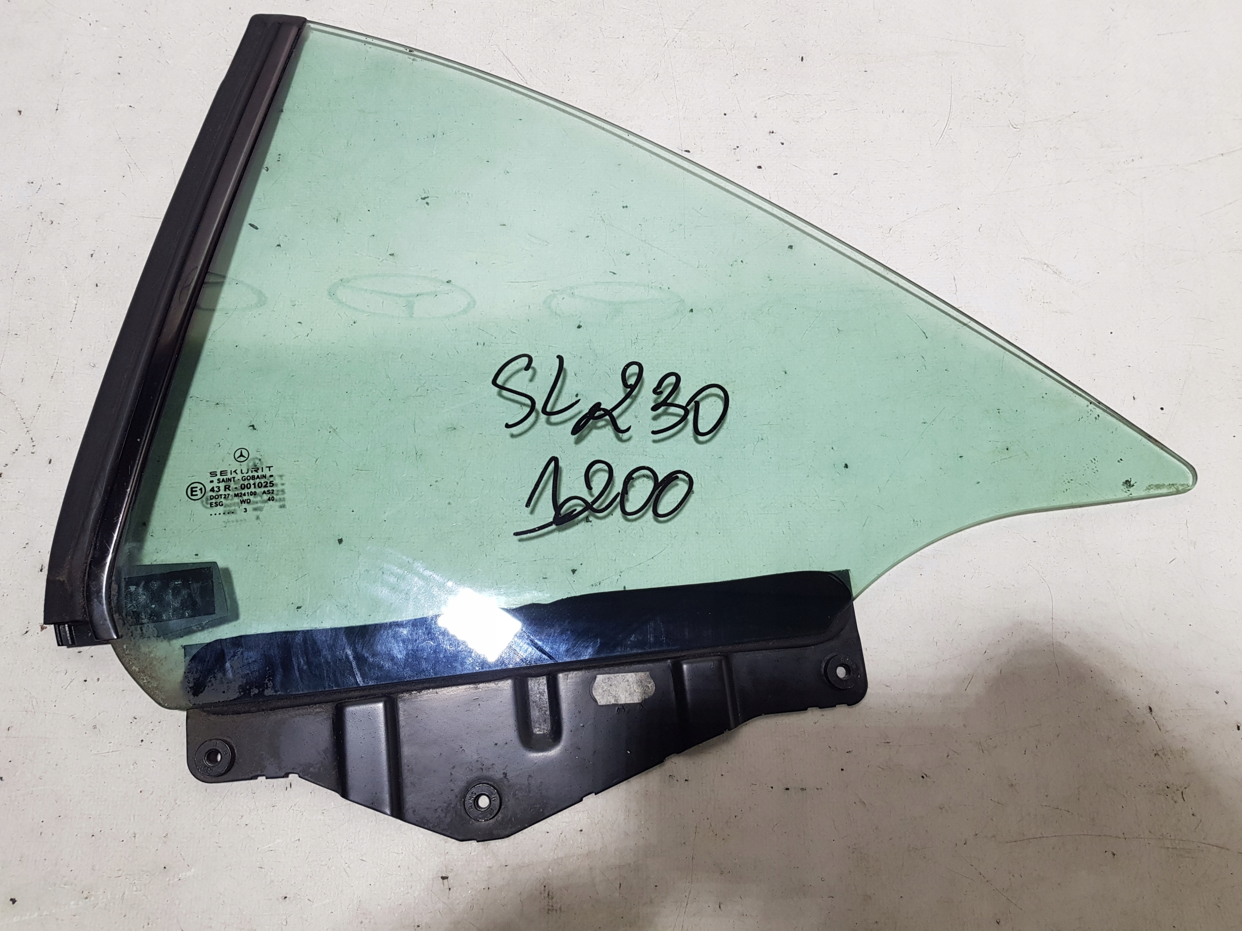 MERCEDES SL R230 W230 window left rear part left rear