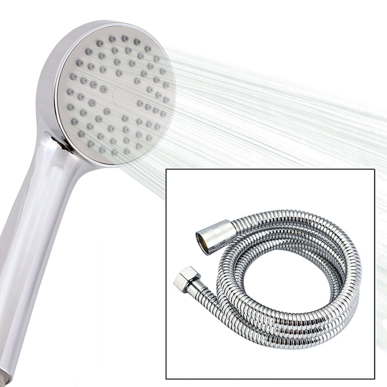 

Zestaw prysznicowy słuchawka wąż natryskowy Forb