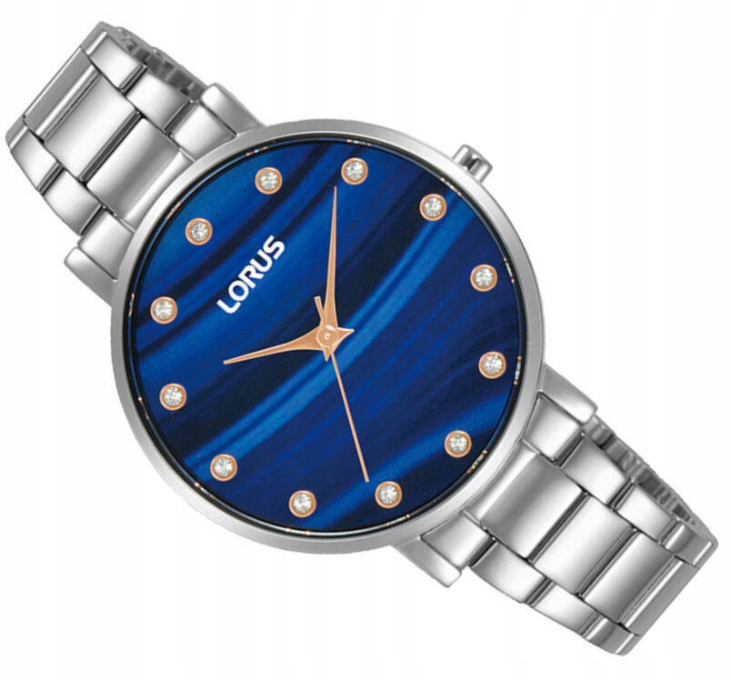 Dámské Vodotěsné Elegantní Ocelové Hodinky Lorus RG227VX9 Zirkony