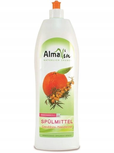 Levně 2x Almawin Tekutý prostředek na mytí nádobí rakytník-mandarinkový Eco 1 l