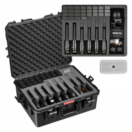 Kufr Vevor Typu Hard Case Pro 8 Pistolí, Voděodolný, S Pěnou Xpe