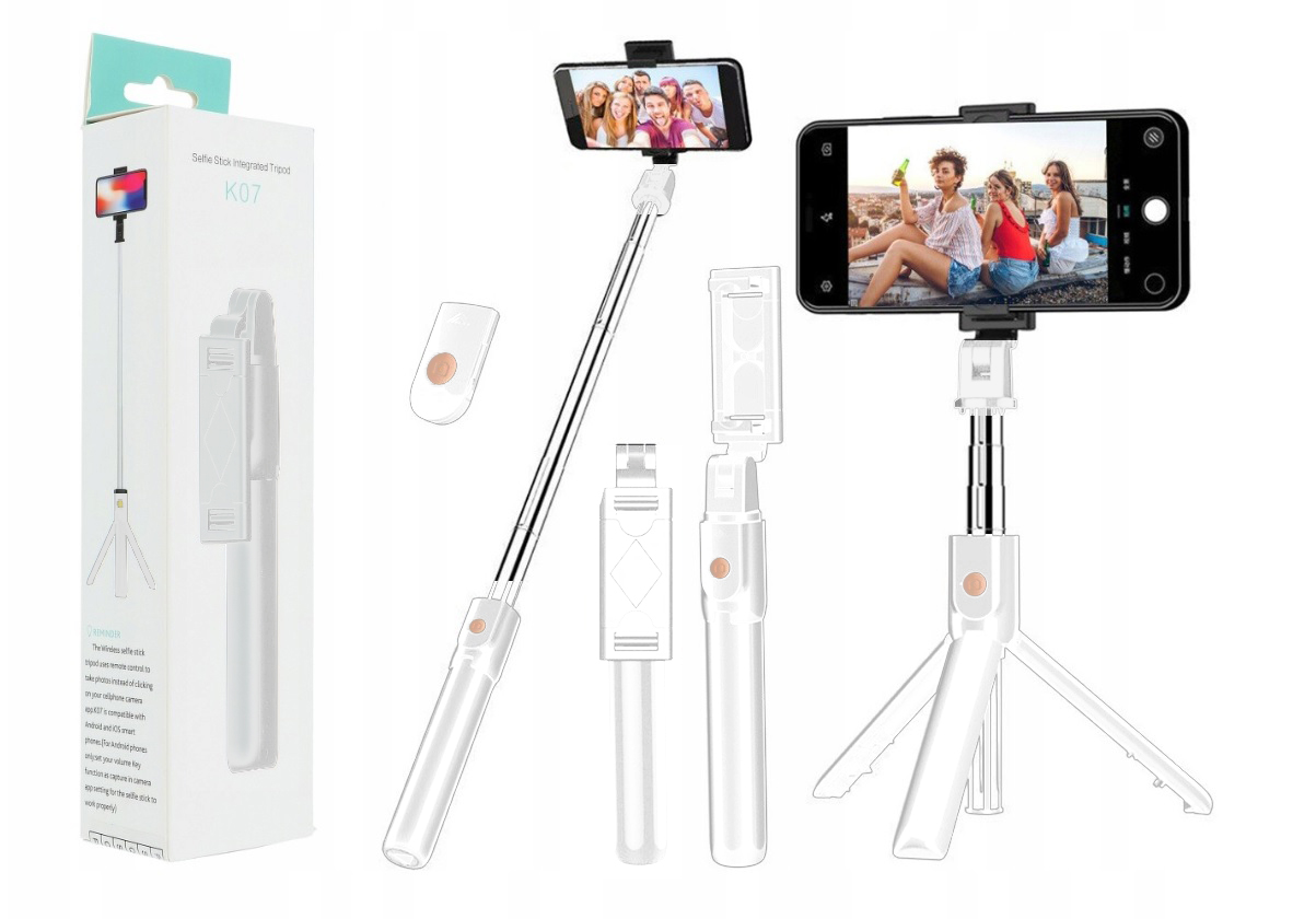 

Kijek Do Selfie Stick Tripod Statyw Pilot Bluetoot