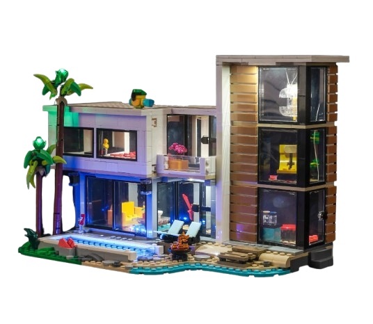 Zestaw Oświetlenia Led Do Lego Nowoczesny Dom 31153 Usb Zasilanie