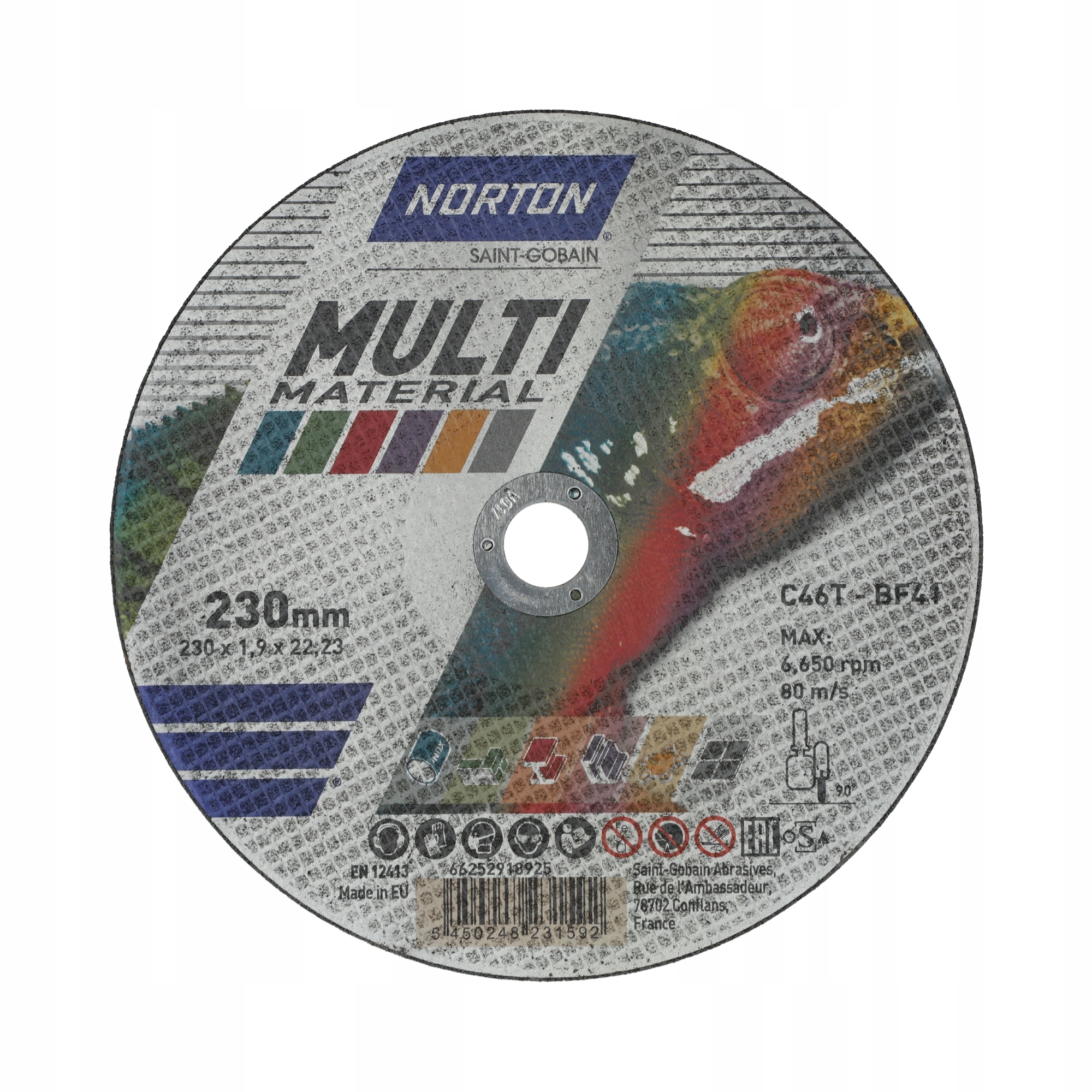 

Tarcza Do Cięcia Norton 230x1.9x22.2 Multimaterial